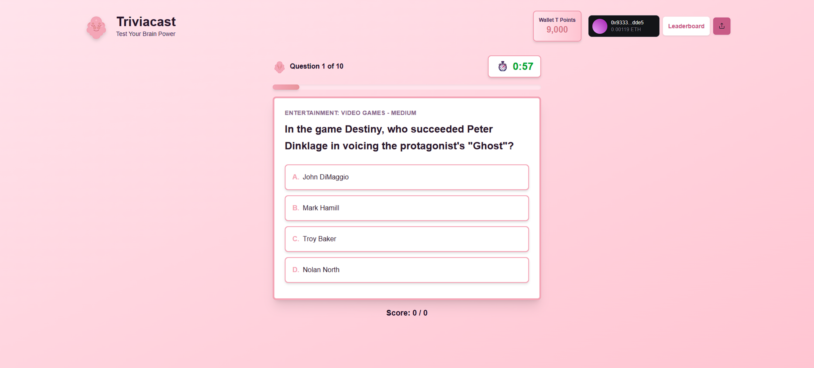 Triviacast - Test your brain - Farcaster Mini Apps screenshot